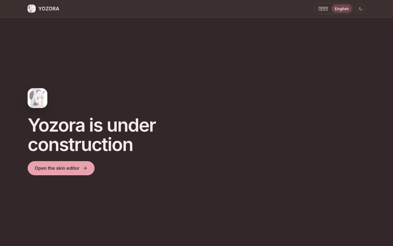 Screenshot of getyozora.app