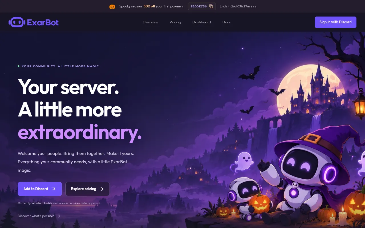 Screenshot of exarbot.com