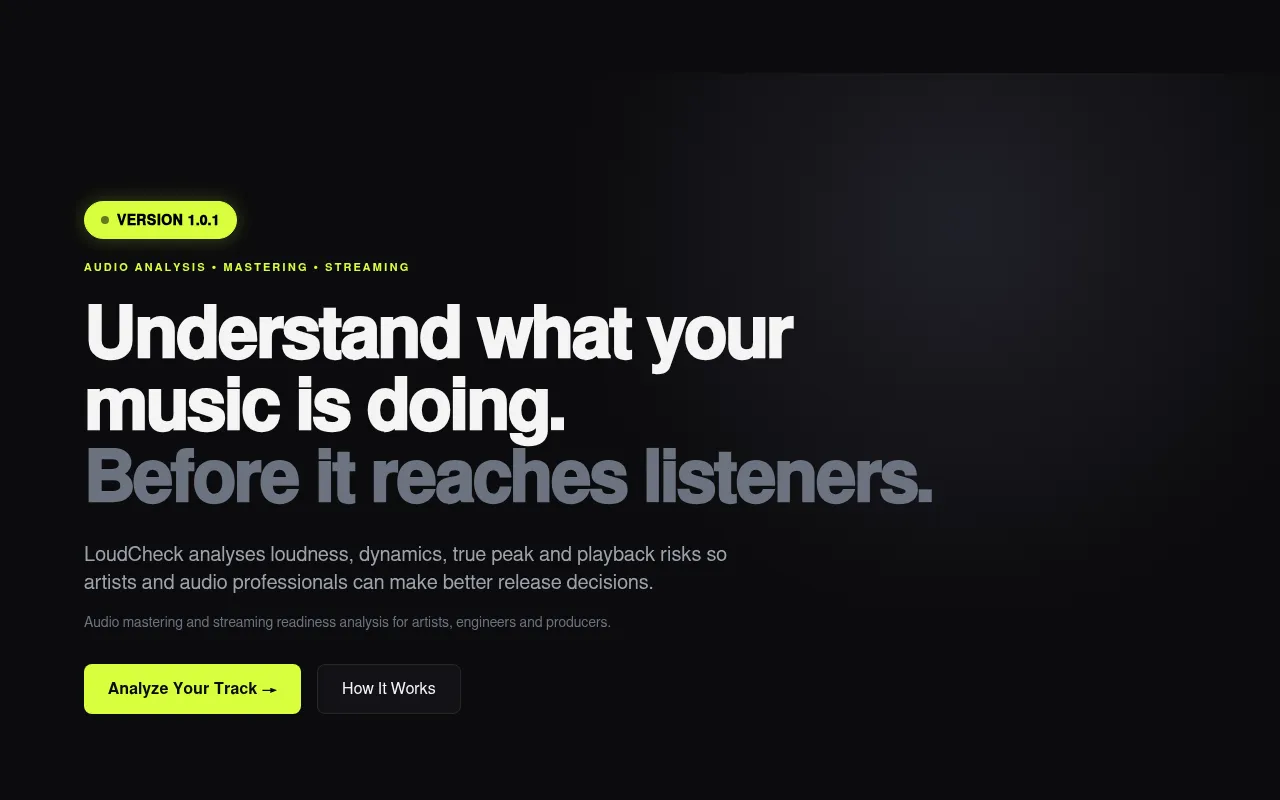 Screenshot of loudcheck.elty.co.za