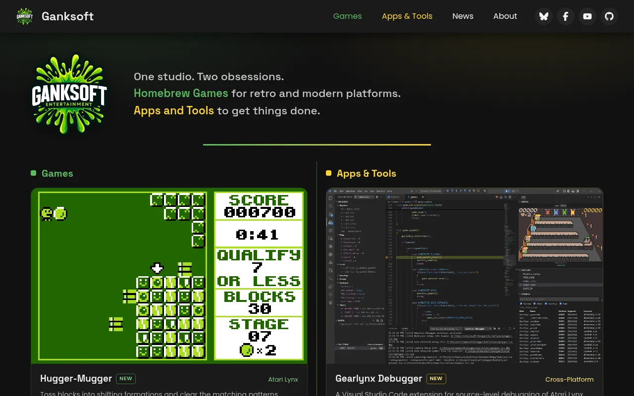Screenshot of ganksoft.com