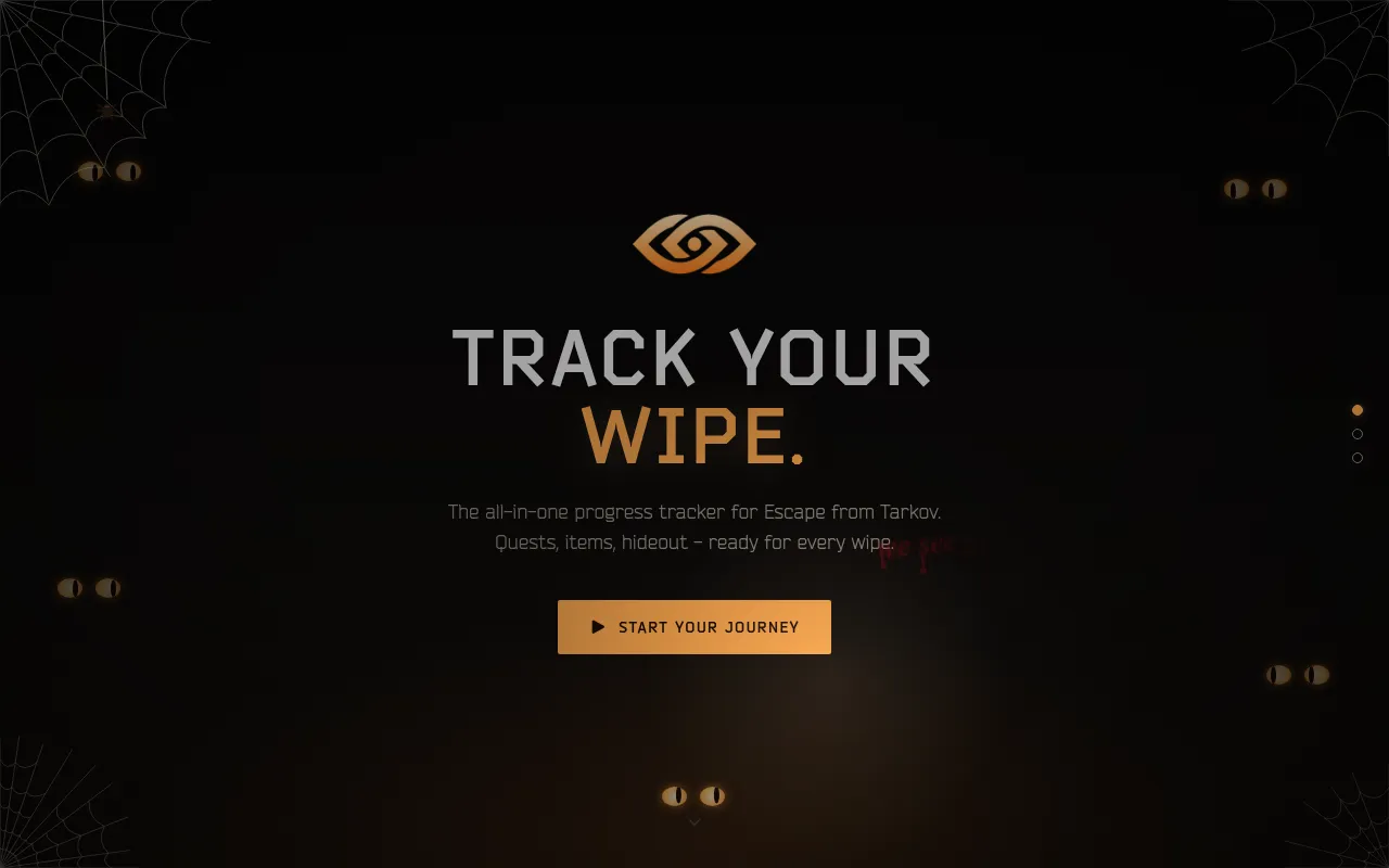 Screenshot of tarkalyzer.com