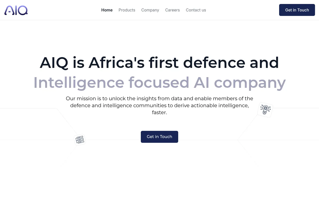 Screenshot of aiq.ng