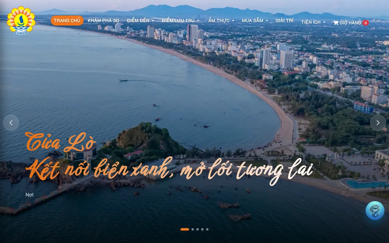 Screenshot of dulichcualo.vnptnghean.com.vn