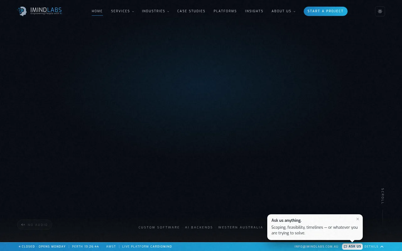 Screenshot of imindlabs.com.au