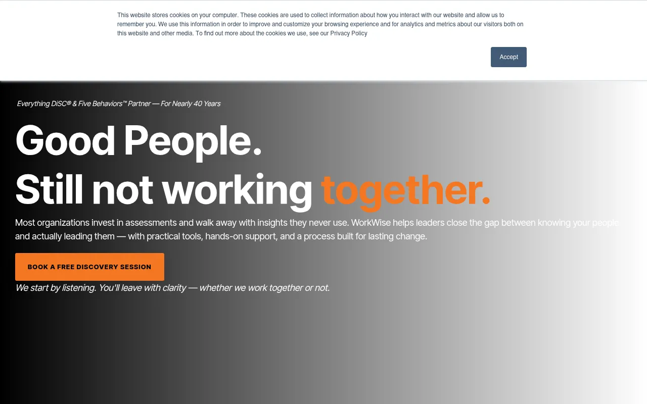 Screenshot of workwise24.com