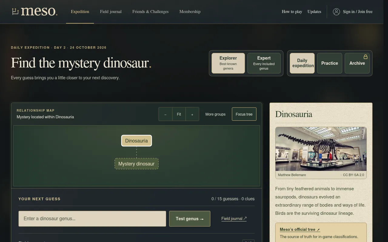 Screenshot of playmeso.com