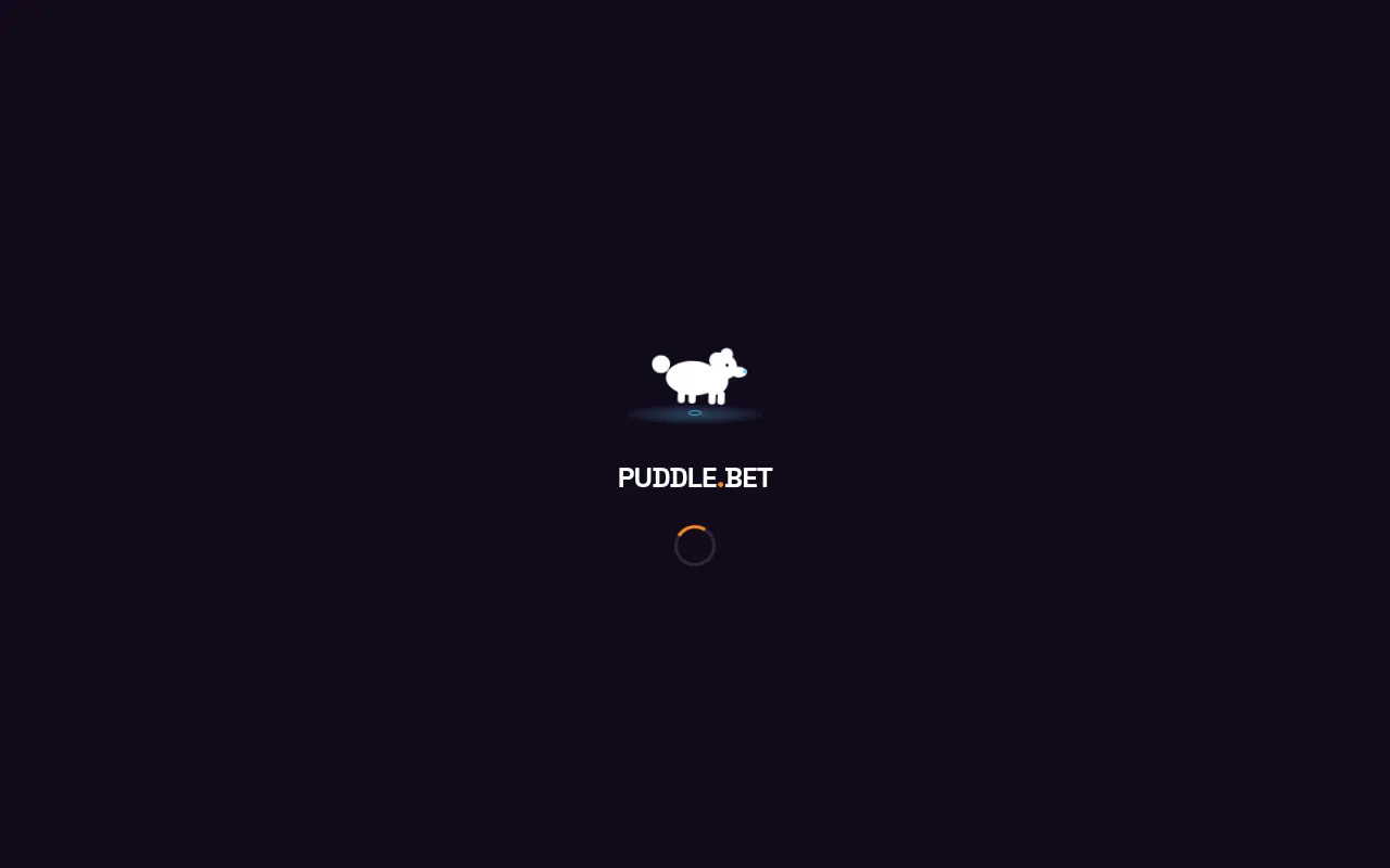 Screenshot of puddle.bet