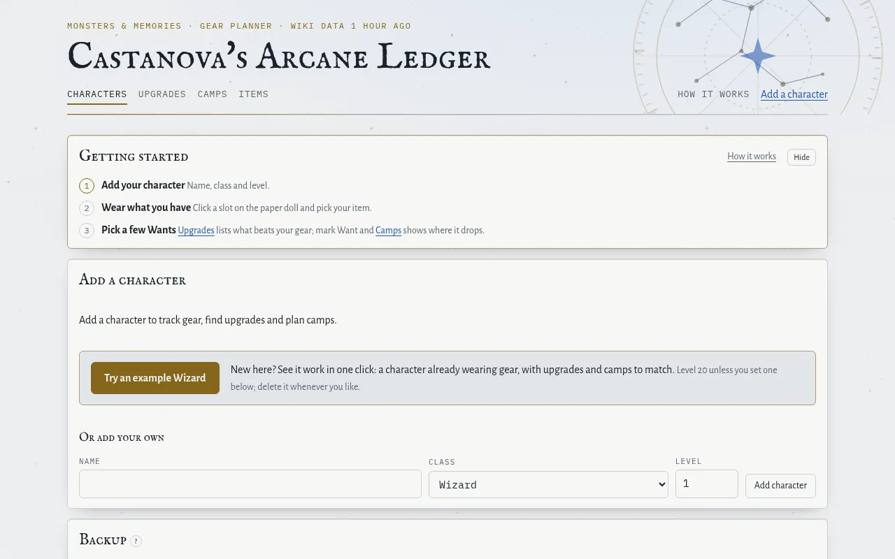 Screenshot of arcane-ledger-kappa.vercel.app