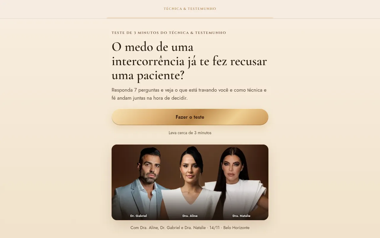Screenshot of tecnicaetestemunho.alinefilgueiras.com.br