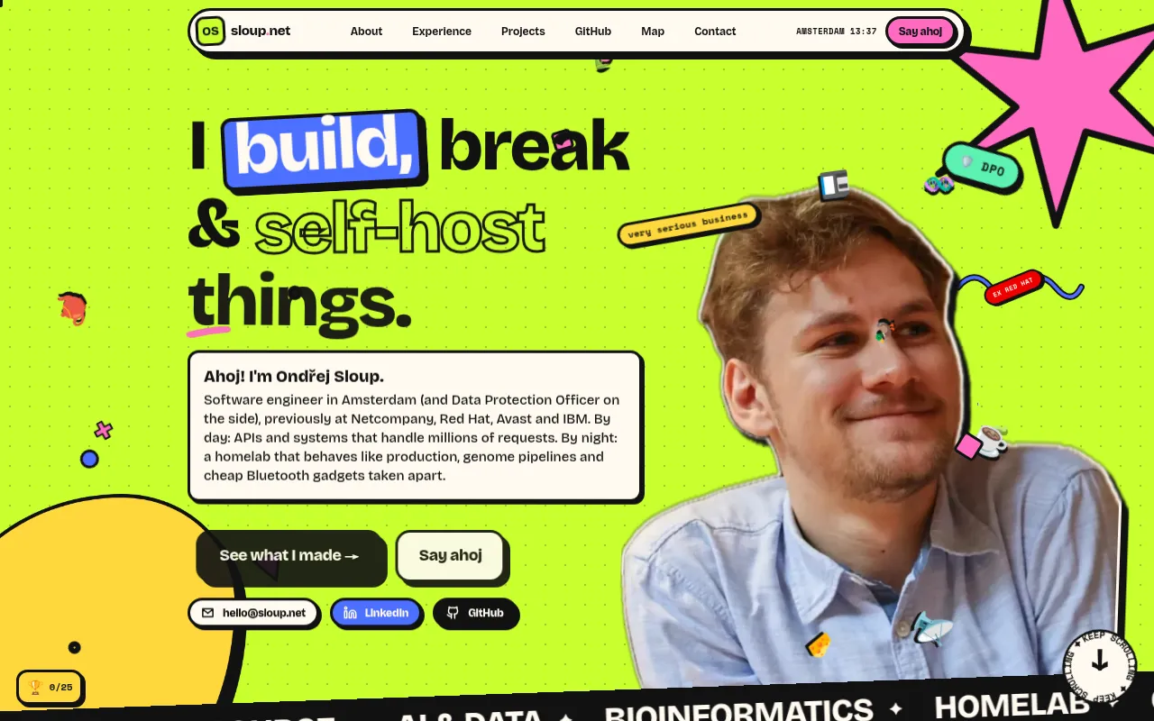 Screenshot of sloup.net
