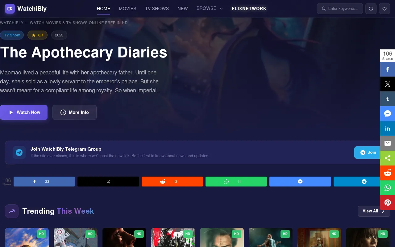 Screenshot of watchibly.org