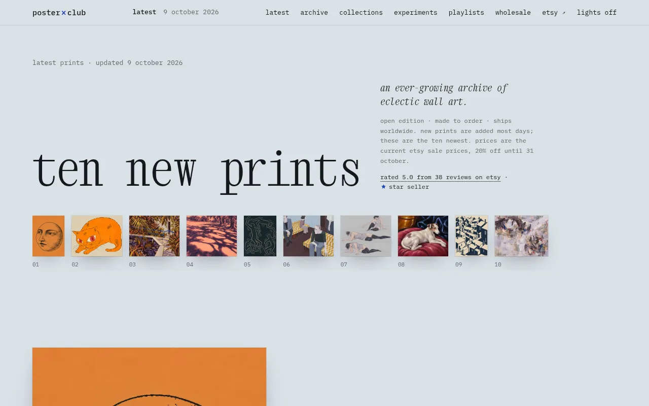Screenshot of posterxclub.com