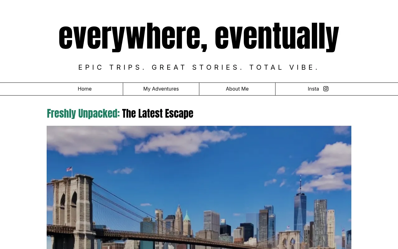 Screenshot of everywhereventually.com