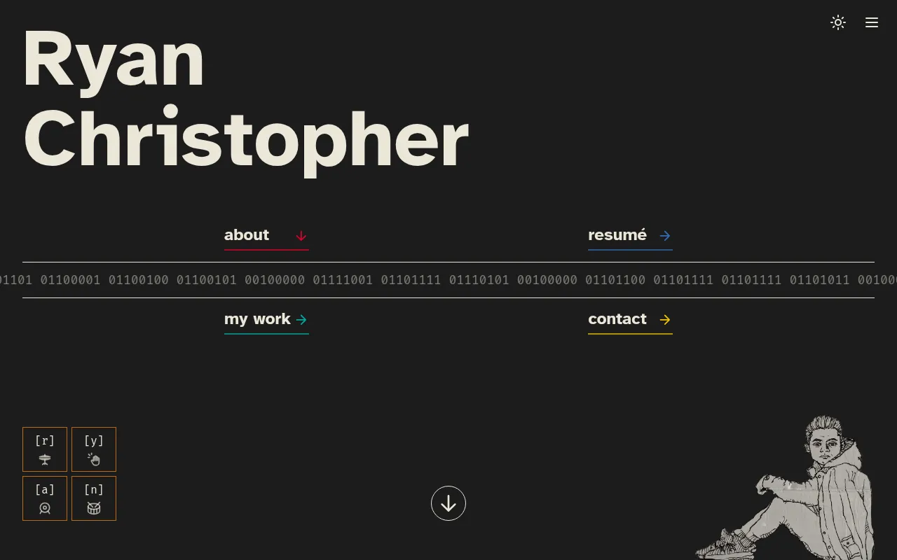 Screenshot of ryanchristopher.net