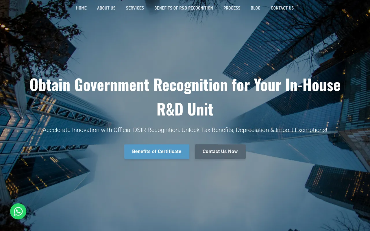 Screenshot of dsirrecognition.com