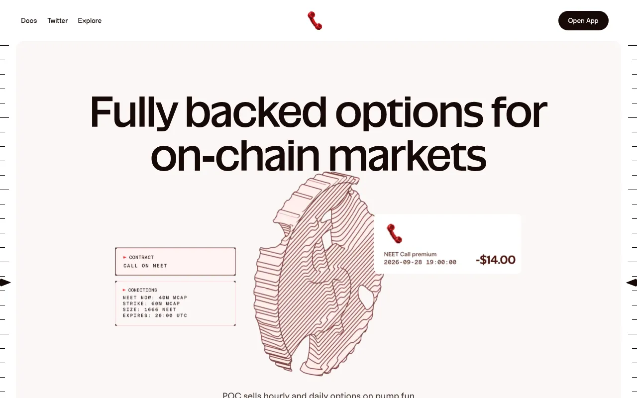 Screenshot of poc.money