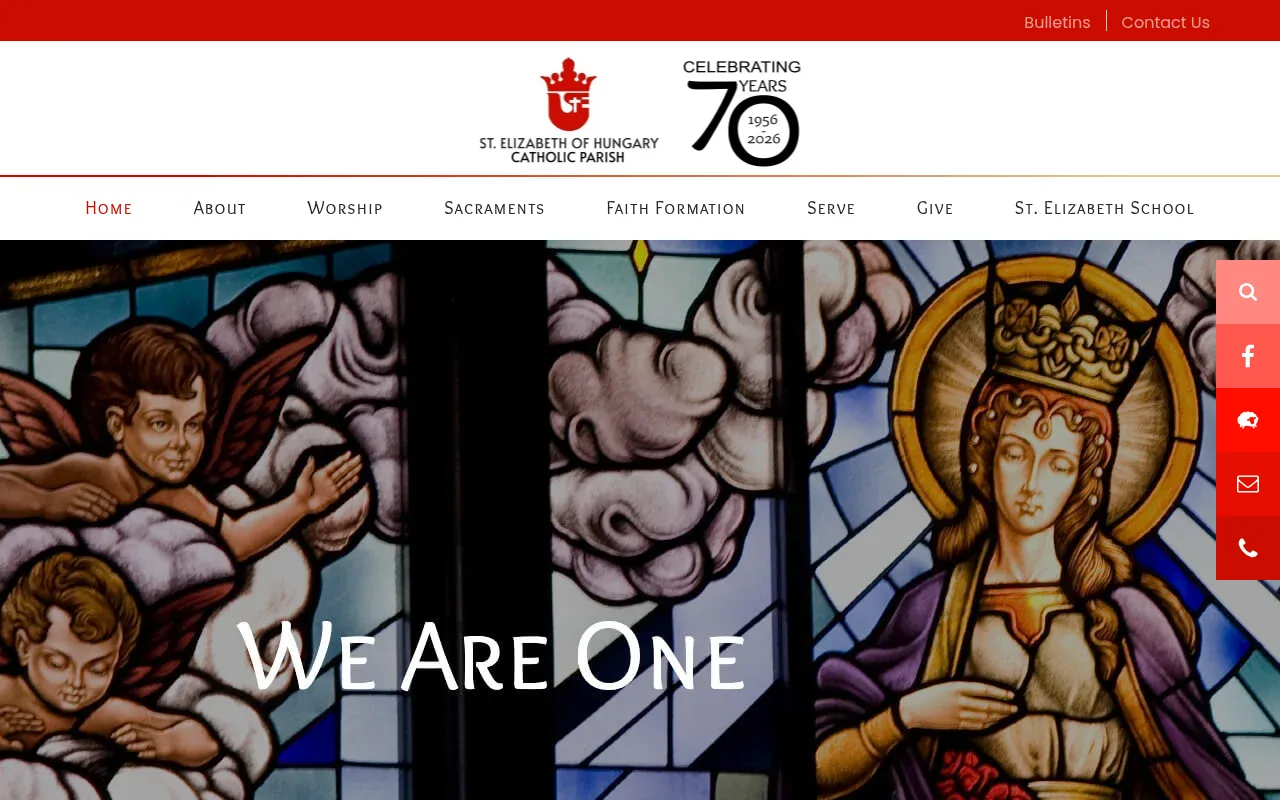 Screenshot of stelizabethdallas.org