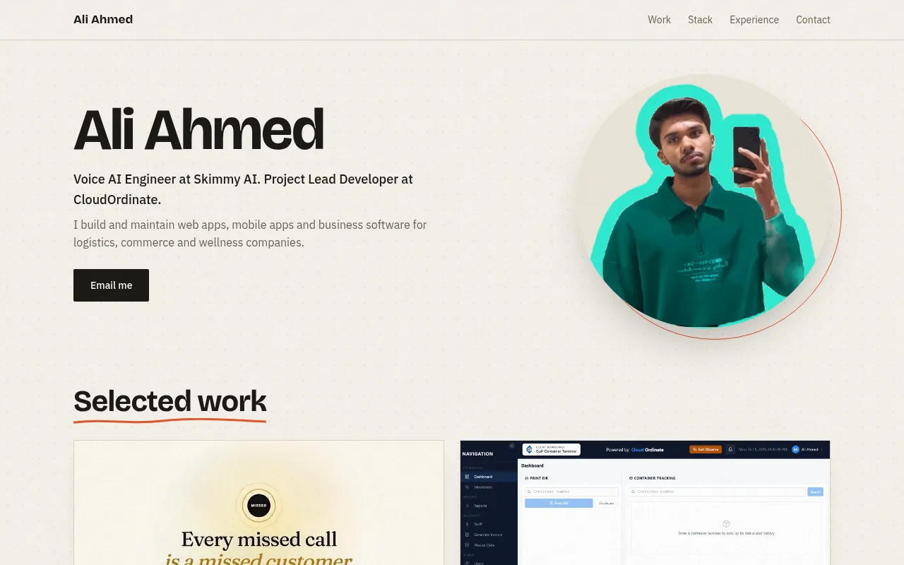 Screenshot of ali.cloudordinate.com