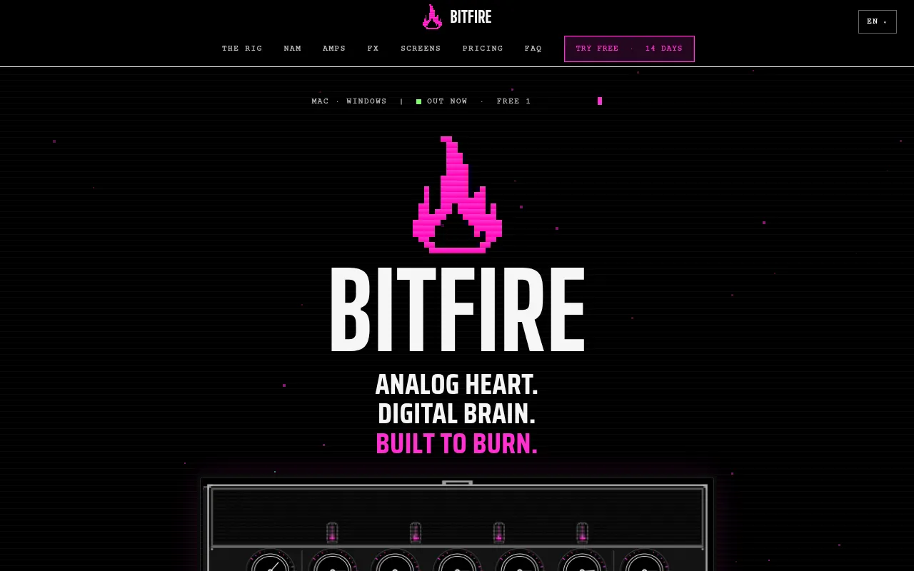 Screenshot of bitfireaudio.com