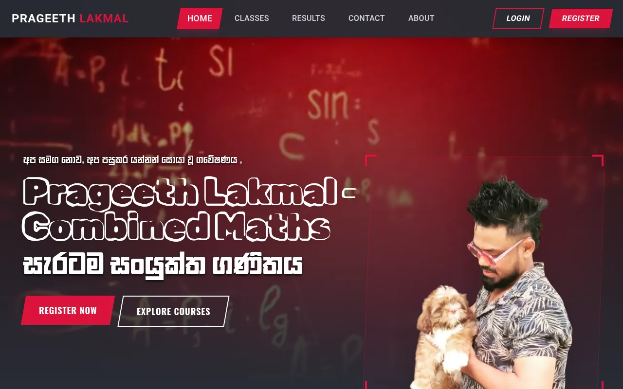 prageethlakmal.lk screenshot
