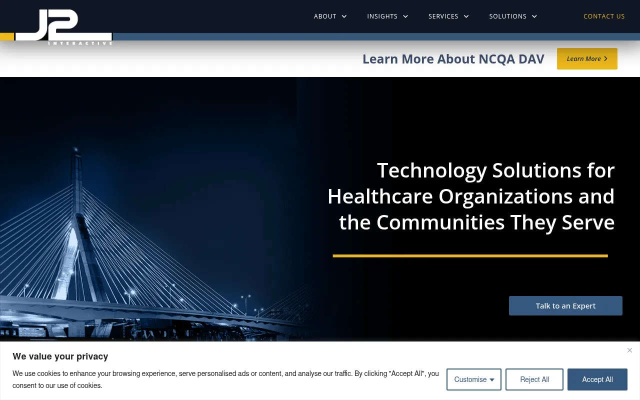 Screenshot of j2interactive.com