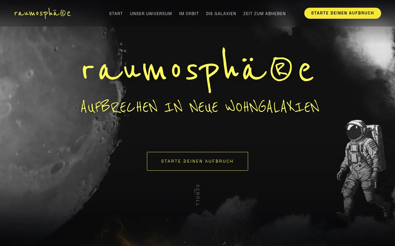 Screenshot of raumosphaere.de