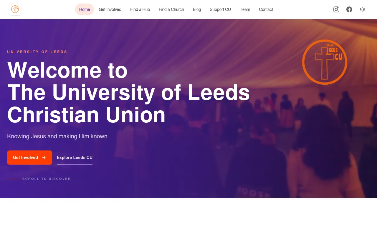 Screenshot of leedsuniversitychristianunion.org