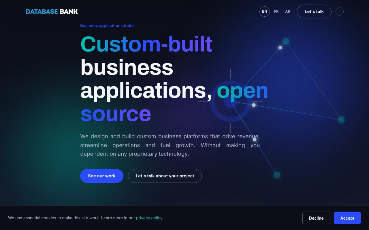 Screenshot of dbbank.cloud