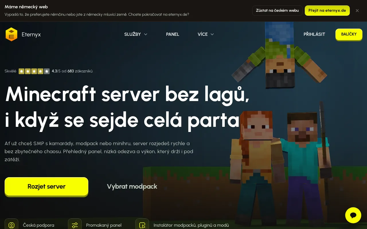 Screenshot of eternyx.cz
