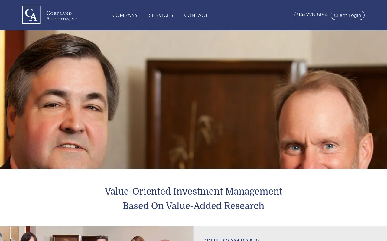 Screenshot of cortlandassociates.com