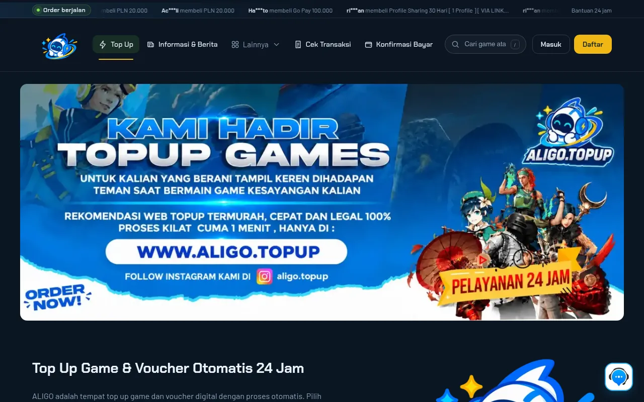 Screenshot of aligo.id