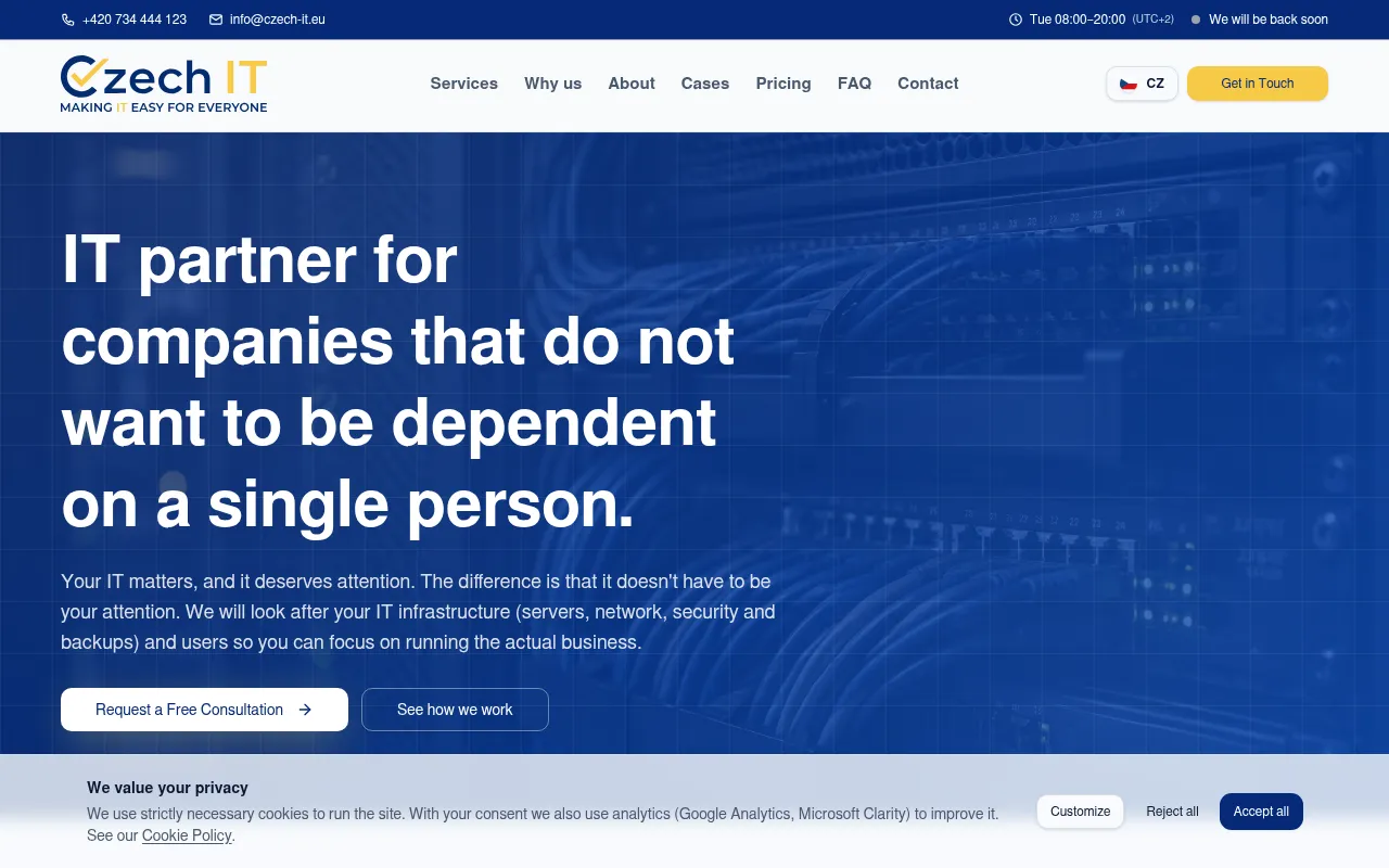 Screenshot of czech-it.eu