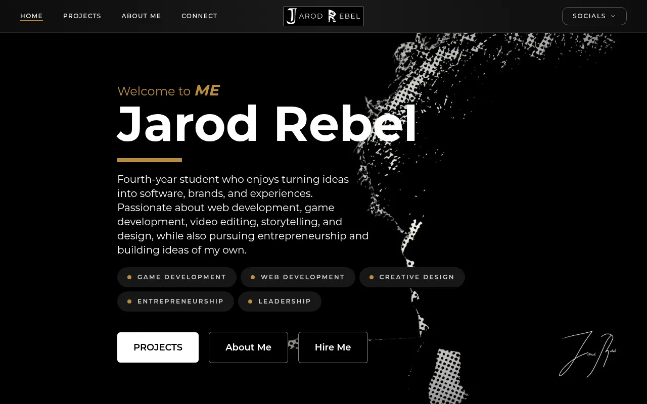 Screenshot of jarodofalltrades.vercel.app