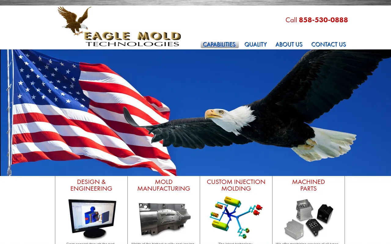 Screenshot of eaglemold.com