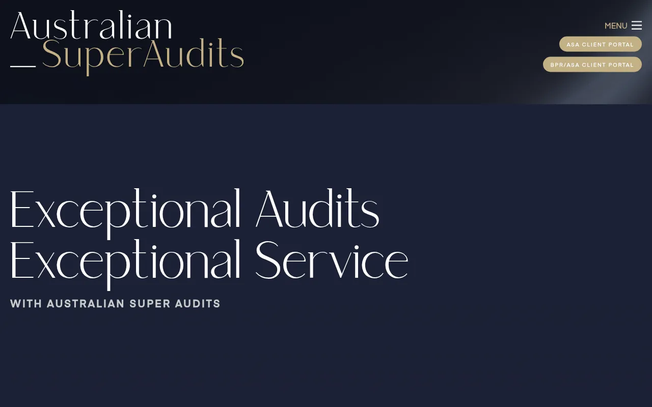 Screenshot of aussuperaudits.com.au
