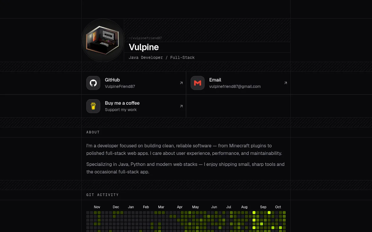 Screenshot of vulpine.top