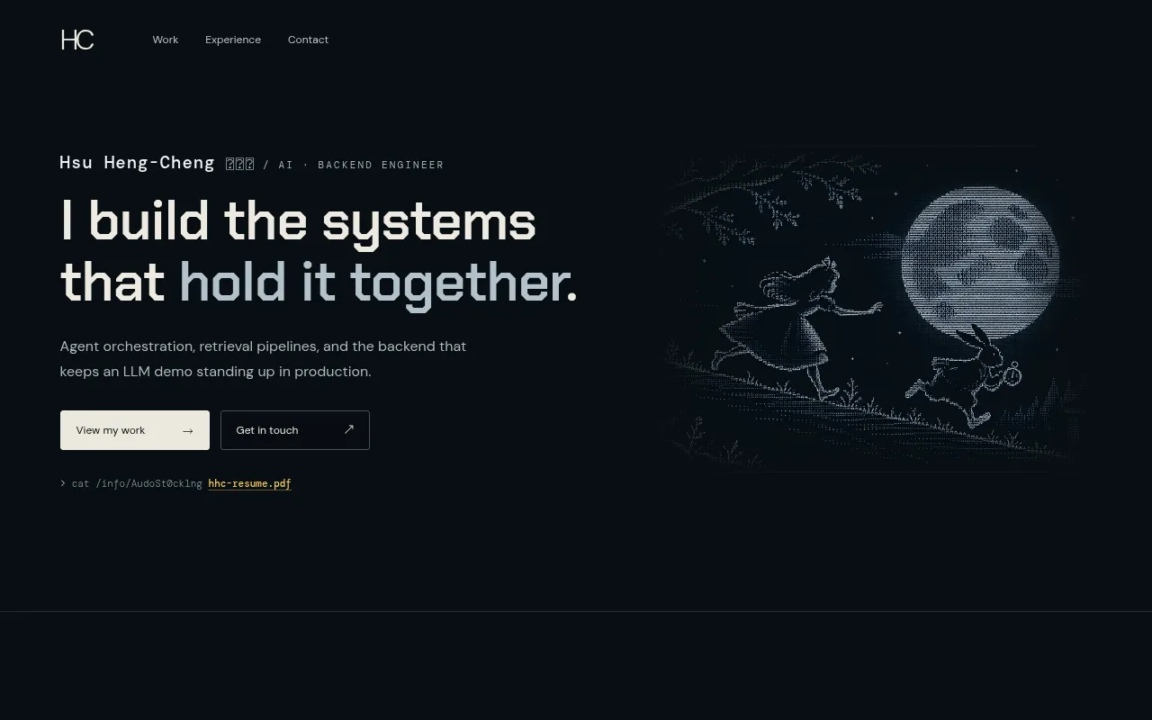 Screenshot of audost0ck1ng.github.io