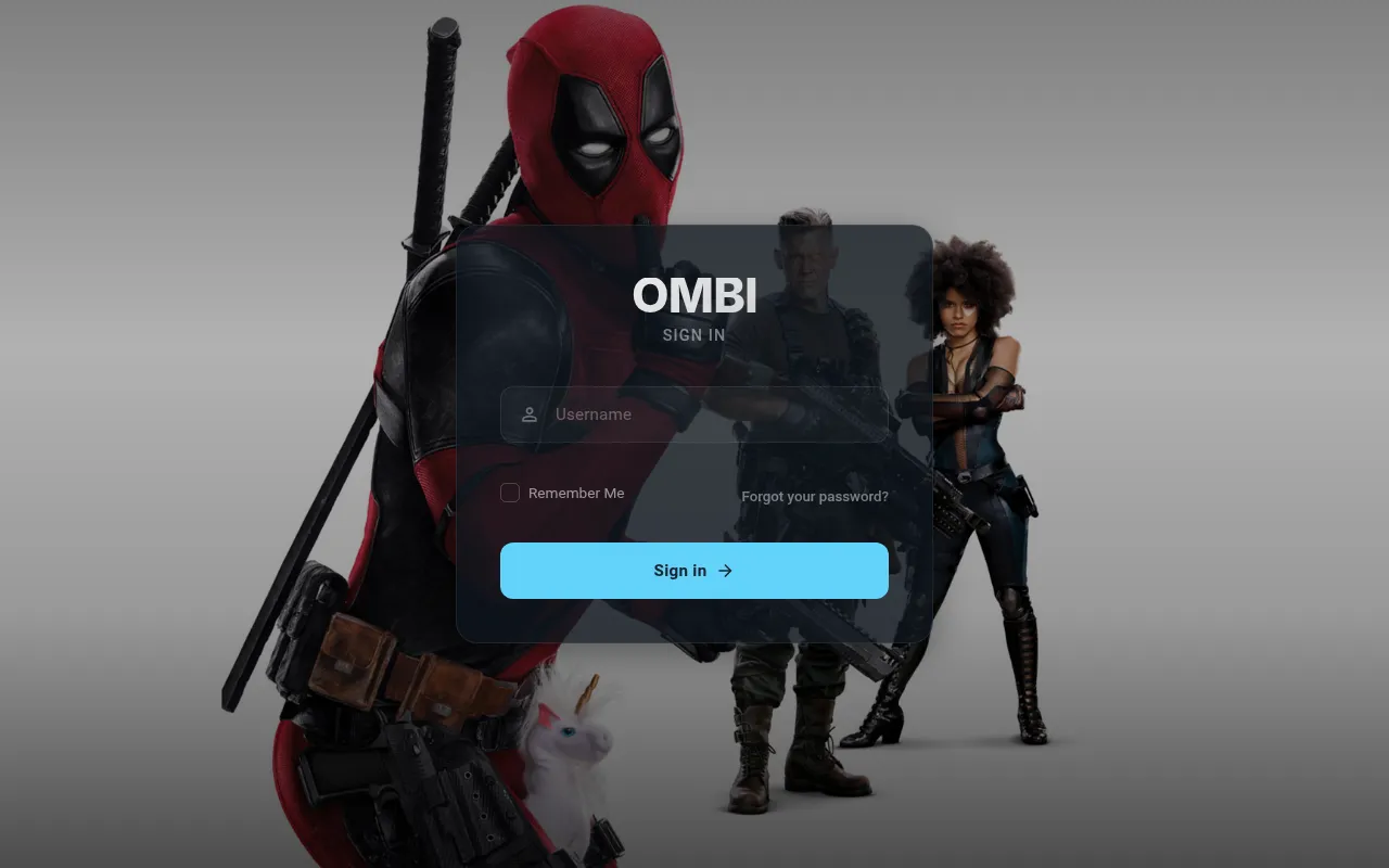 Screenshot of app.ombi.io