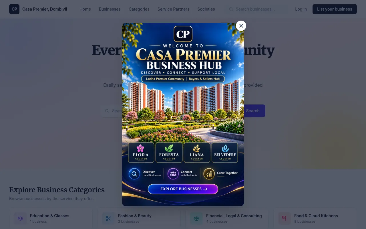 Screenshot of casapremier.biz