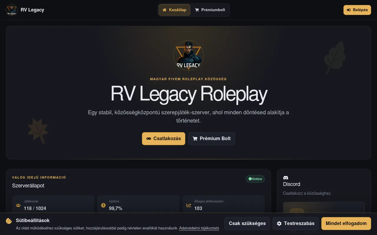 Screenshot of rv-legacy.com