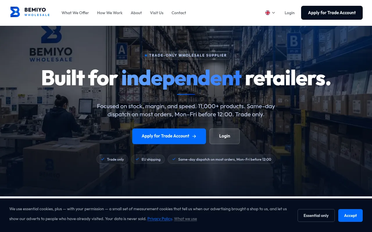 Screenshot of bemiyo.com