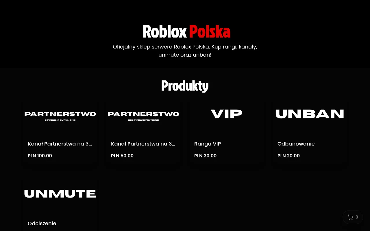 Screenshot of robloxpolska.sell.app