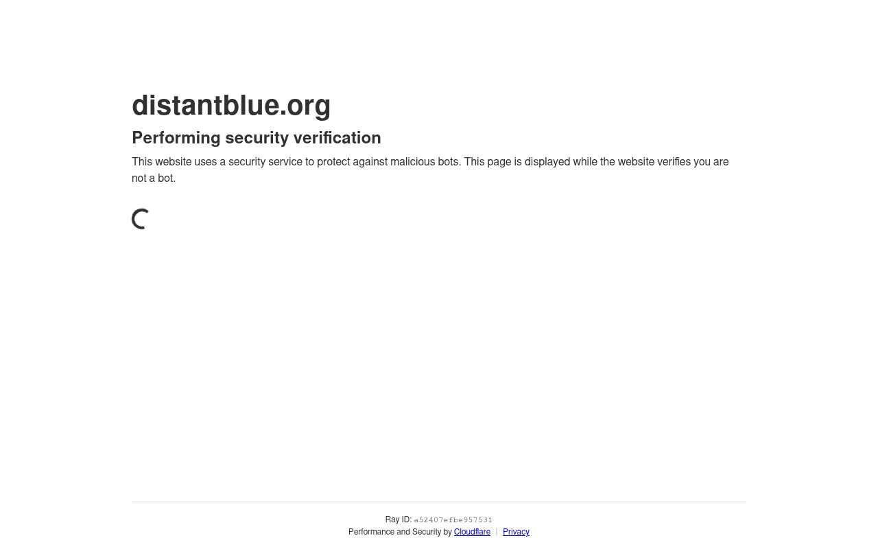 Screenshot of distantblue.org