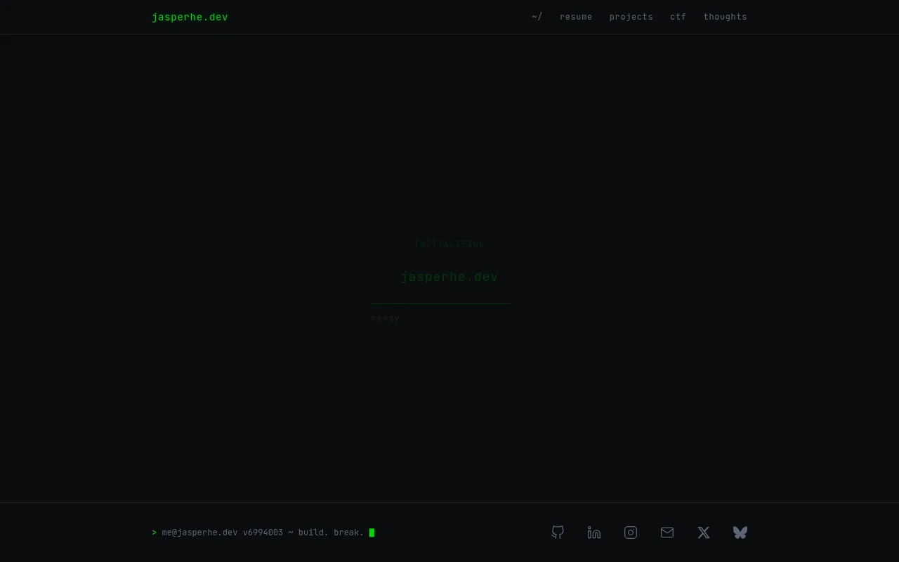 Screenshot of jasperhe.dev