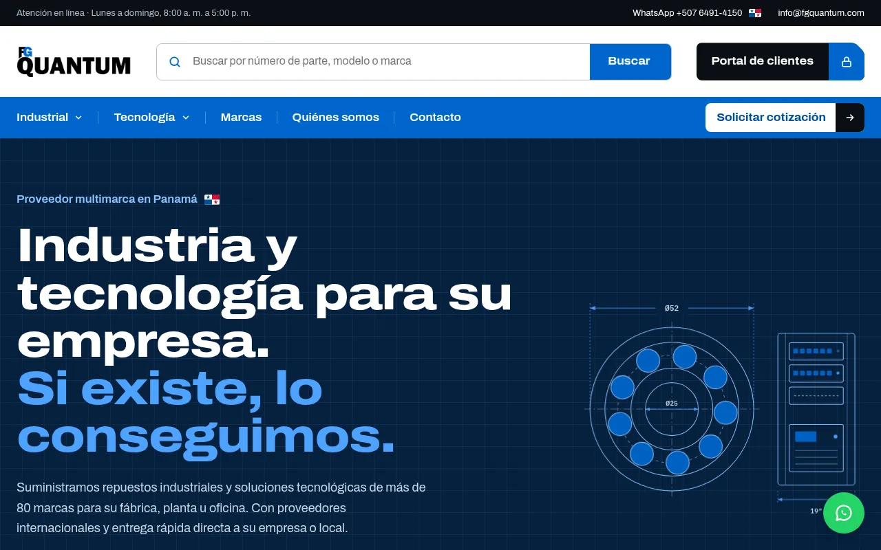 Screenshot of fgquantum.com