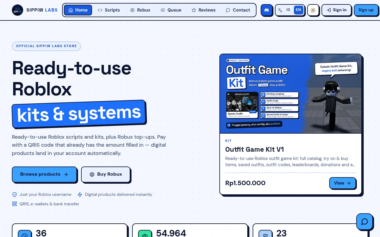 Screenshot of sippiwlabs.com