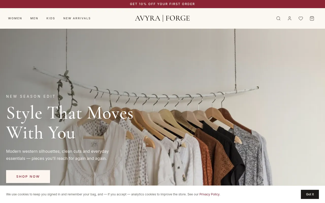 Screenshot of houseofavyraforge.in