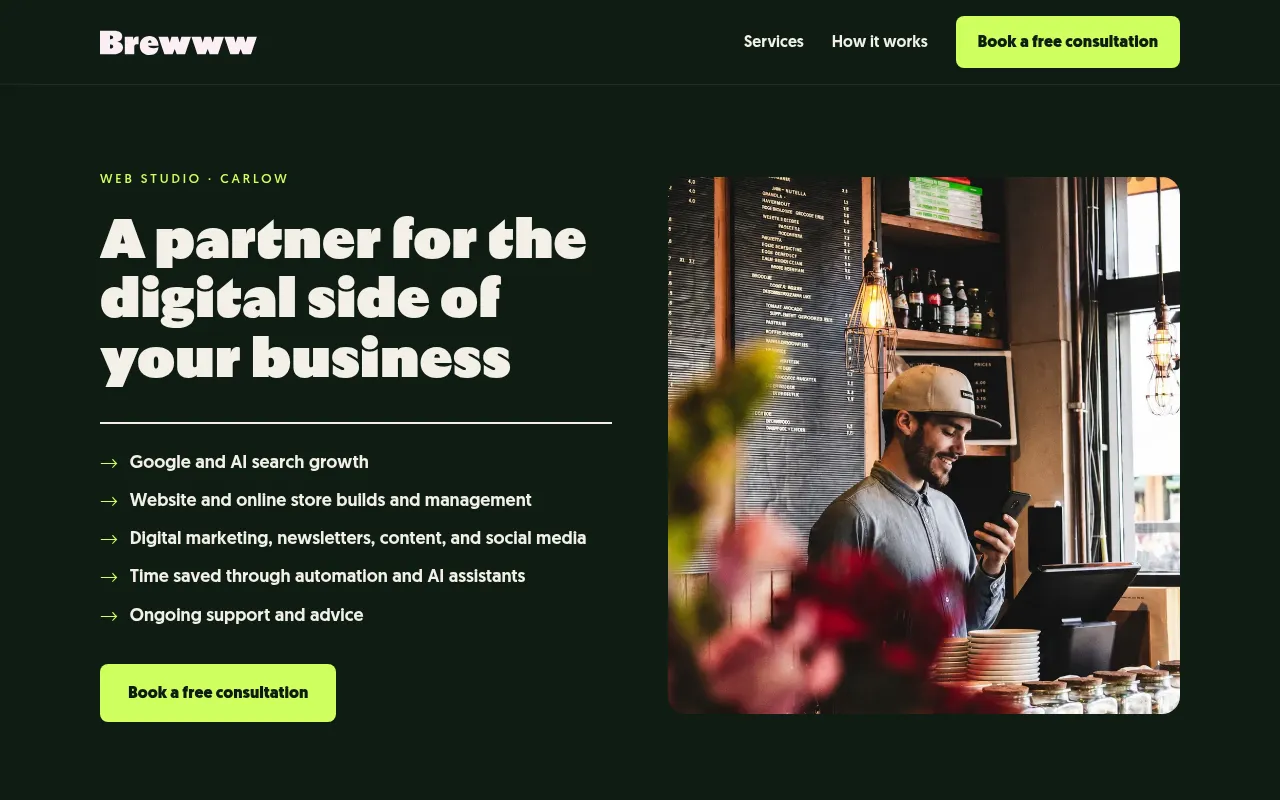 Screenshot of brewww.ie