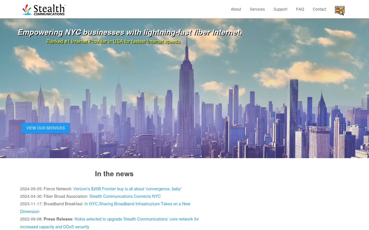 Screenshot of stealth.net