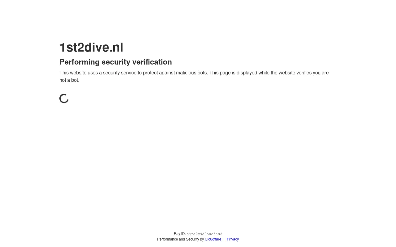 Screenshot of 1st2dive.nl